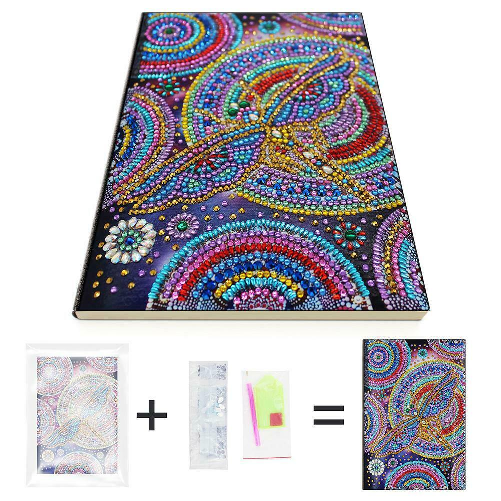 DIY Dragonfly Special Shaped Diamond Painting 50 Pages A5 Notebook Notepad @