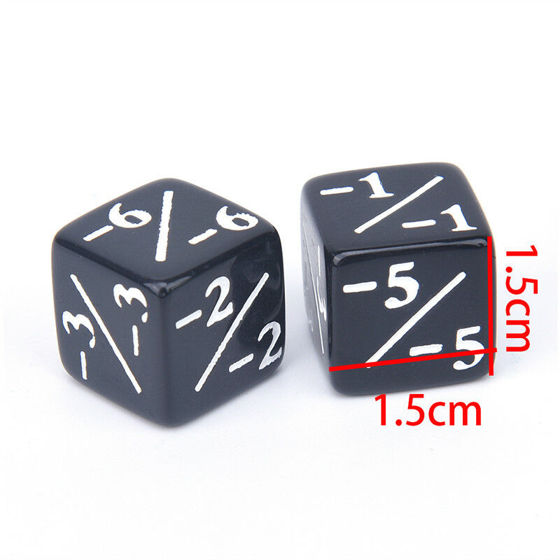 10x Dice Counters 5 Positive +1/+1 & 5 Negative -1/-1 For Gathering Table WGJ Lt