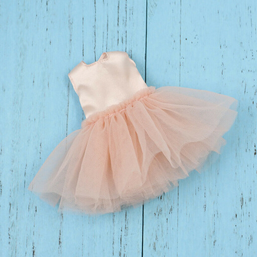 Trendy 4-Layers Gauzy Dress Dance Skirt Clothes for 1/6  DOD   DZ 12inch