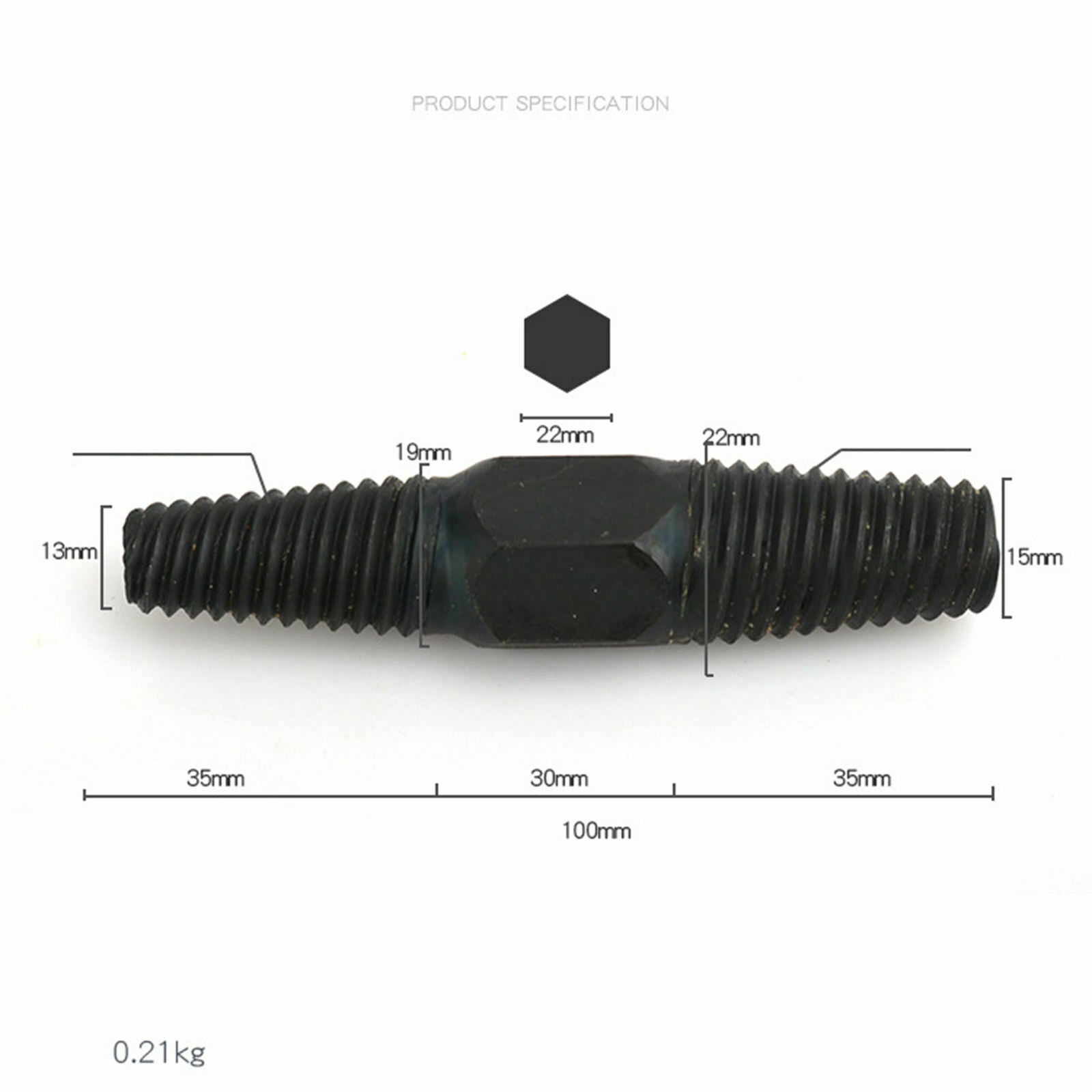 Broken Bolt Extractor Double Head 1/2" 3/4" HSS Dual use Screw or Bolts