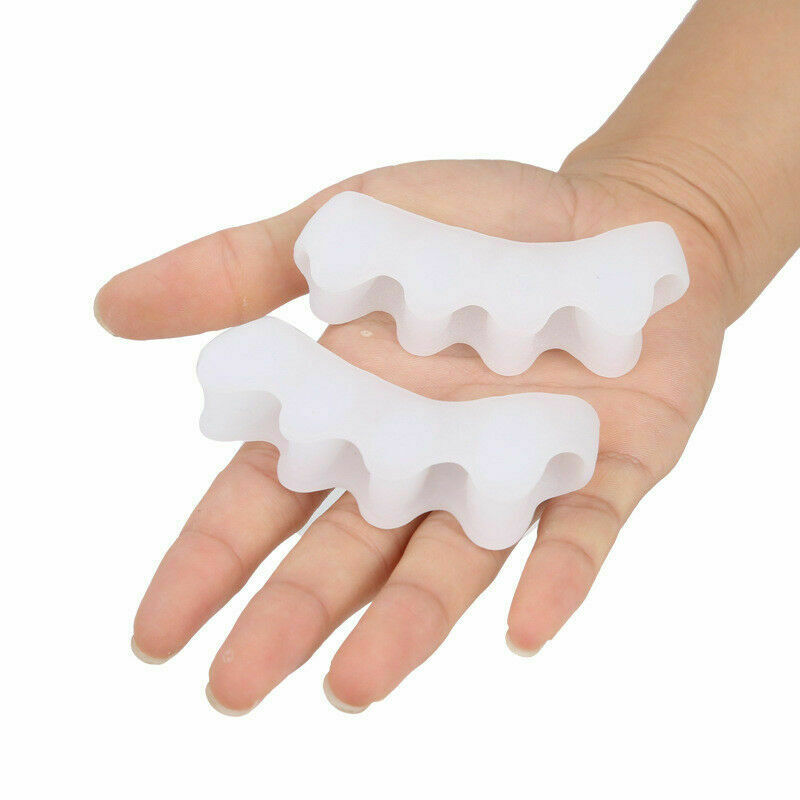 2pcs/Set Silicone Gel Bunion Toe Corrector Orthotics Straightener Separator Pain