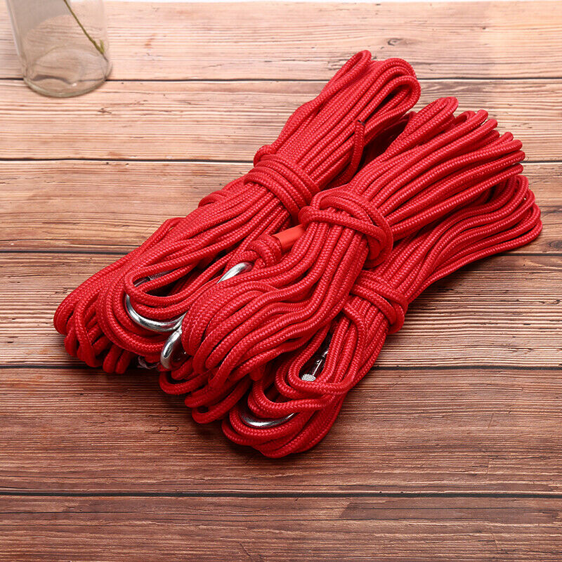 10M Red Fishing Magnets Rope Strong Search Magnets Fishing Pot Fishing MagnY1