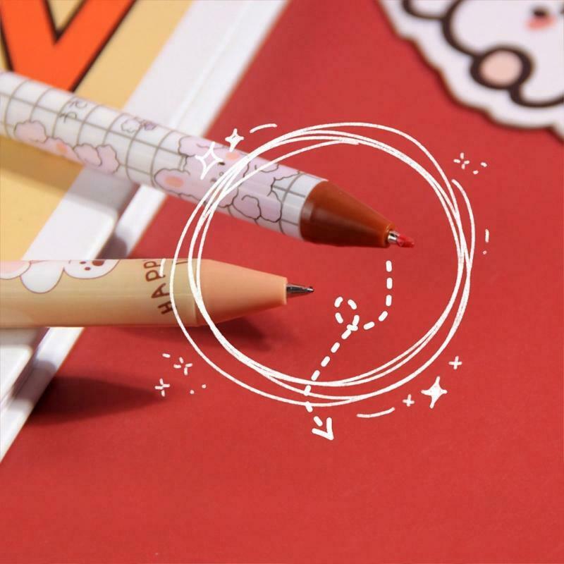 0.5mm Retractable Gel Pen for Students Journaling Note Taking DIY Graffiti 6pcs