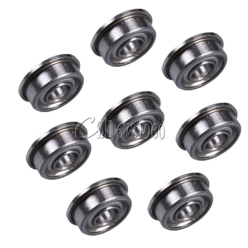 2PCS Mini 4mm*10mm*4mm MF104ZZ Metal Double Shielded Flanged Ball Bearings
