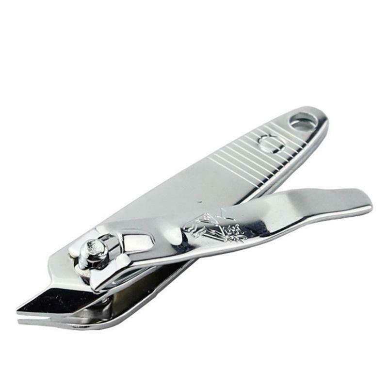 2PCS Stainless Steel Slanted Edge Nail Cutting Clippers Pedicure Manicure Tool