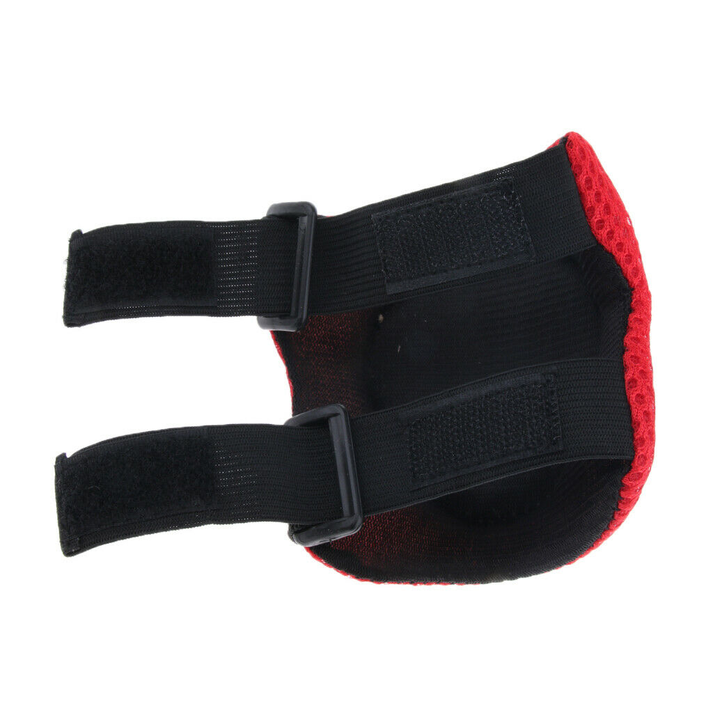 6Pcs Kids Elbow Knee Wrist Protective Pads for Skateboard Skating red