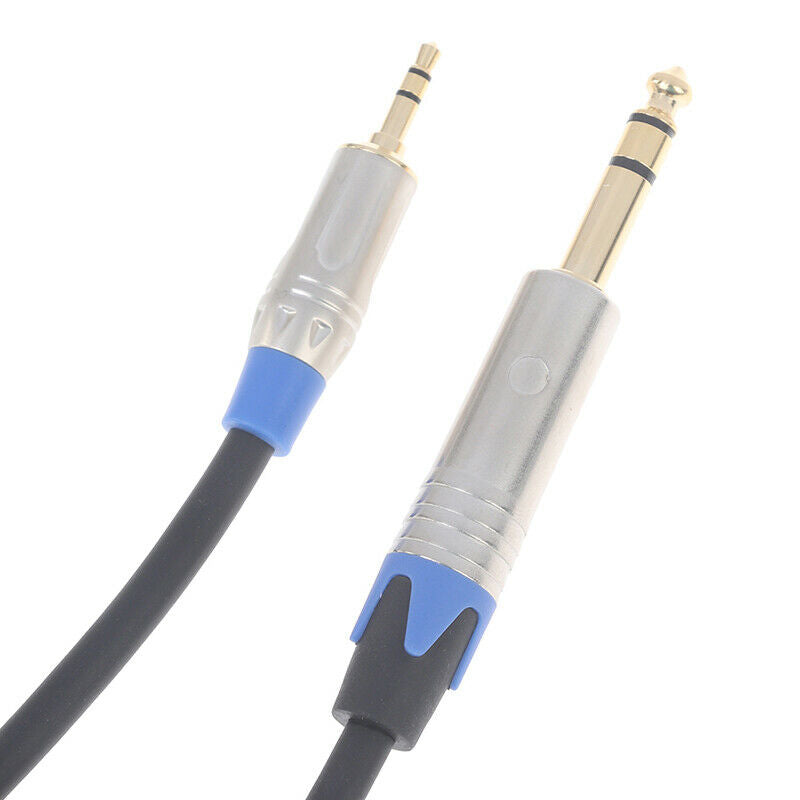 6.35mm to 3.5mm Jack Audio Stereo Cable HiFi Male to Male with Nylon BraidFCA