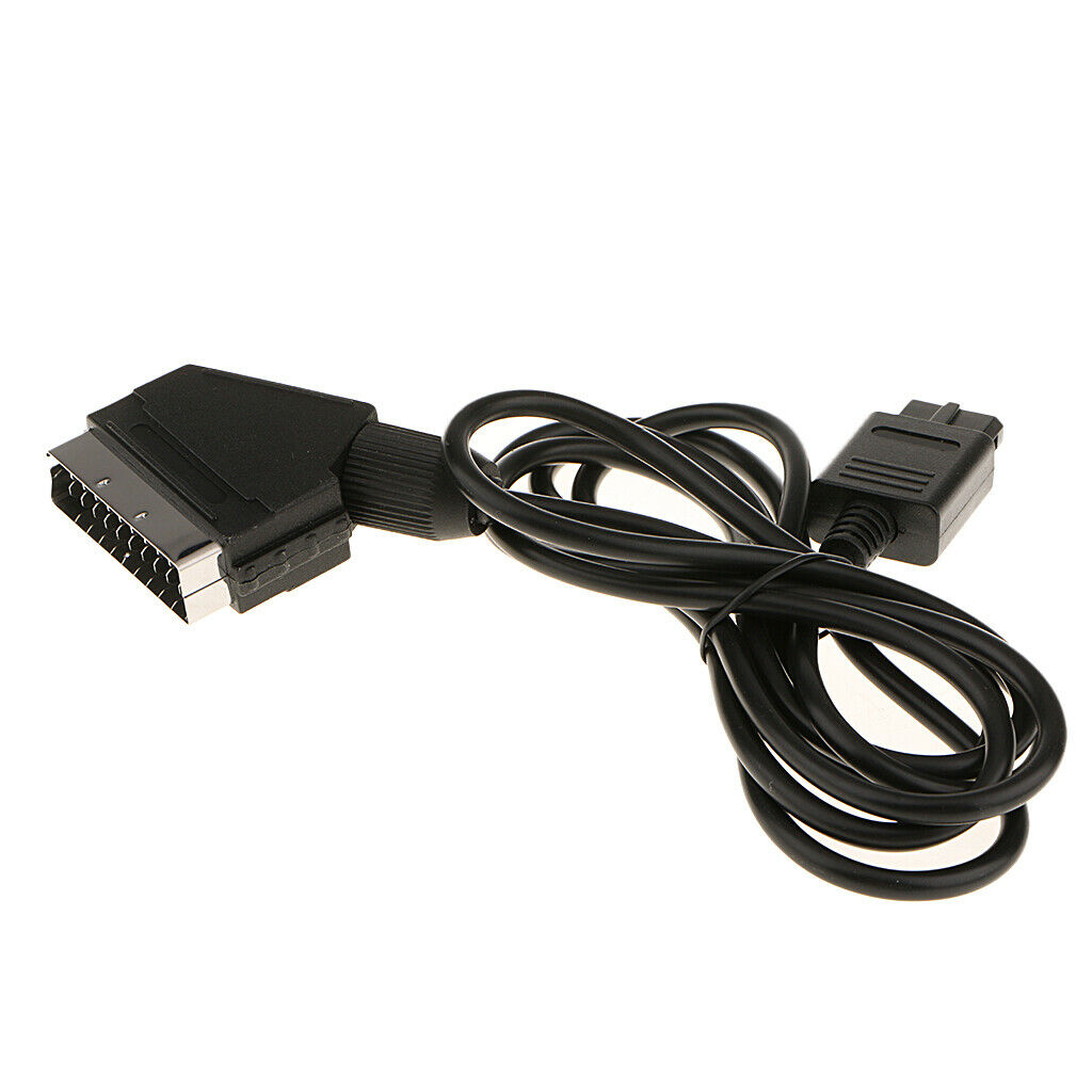 RGB Scart Cable for SNES GameCube NTSC Nintendo 64 Super Nintendo Consoles