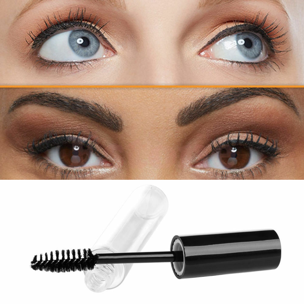 Portable 10mL Empty Mascara Tube Eyelash Vial/Liquid Bottle Container Black Cap