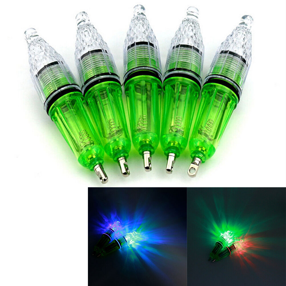 1Pc Underwater Fishing Light LED Waterproof Fish Lamp Bait 12cm Gee.l8