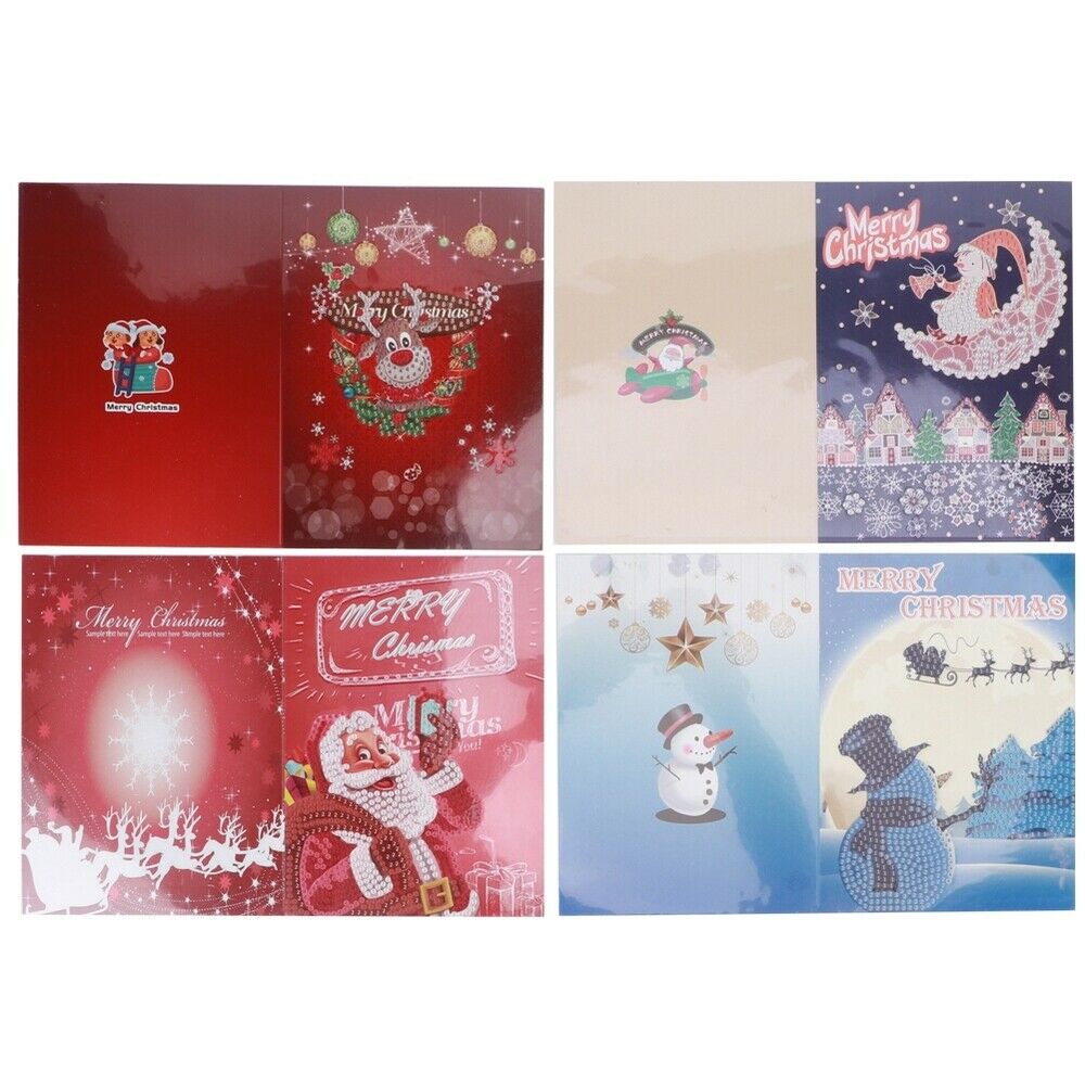 DIY Diamond Painting Greeting Card Christmas Xmas Home Decoration Gift