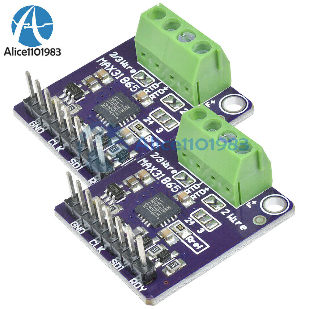 2PCS MAX31865 RTD PT100 Temperature Thermocouple Sensor Amplifier Module DIY