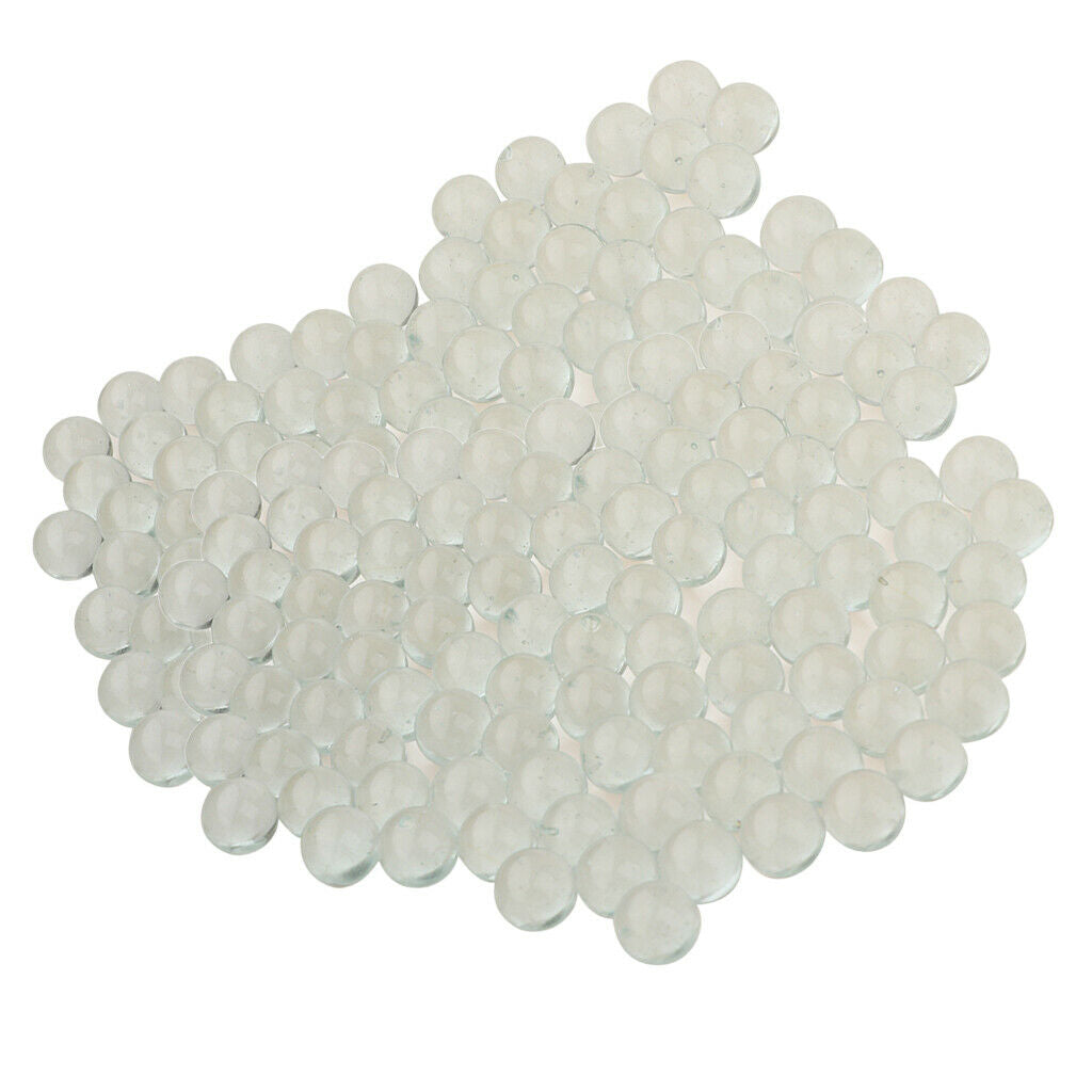 200 X 12mm Clear Glass Bubble Glass Marble For Vase Fish Tank Decor