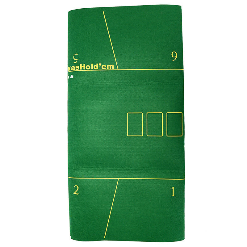180*90cm Poker Table Cloth Poker Layouts Tablecloth Felt 10 Players Poker M  TL