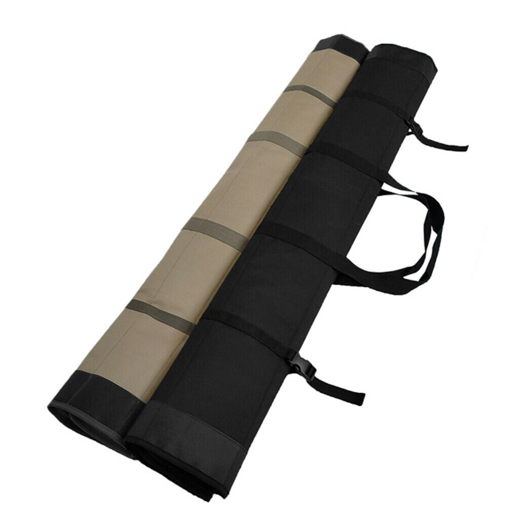 Fishing Rod Holdall Bag Sleeve Carrier Fishing Tackle Storage Bag Black