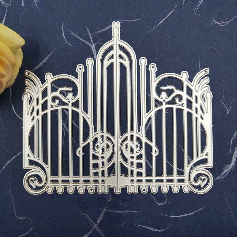 Gate Metal Cutting Dies Stencil Scrapbooking DIY Album Stamp Paper Card Emboss