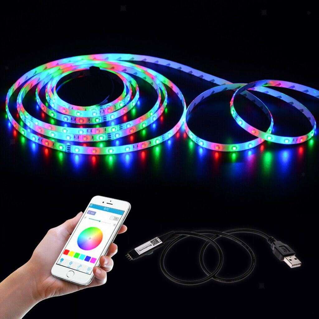 2 Pieces Adaptor Bluetooth Controller for RGB Light Strip Remote Control