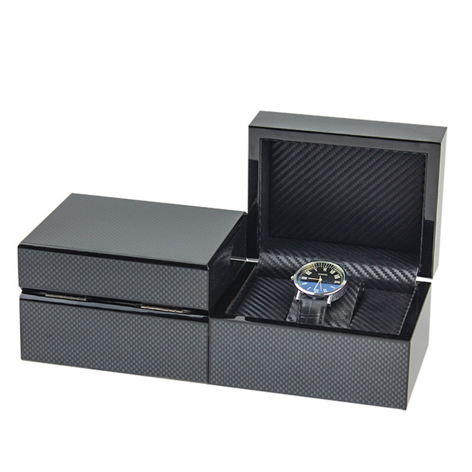 Single Slot Watch Gift Box Men Jewelry Rings Necklace Organizer Holder