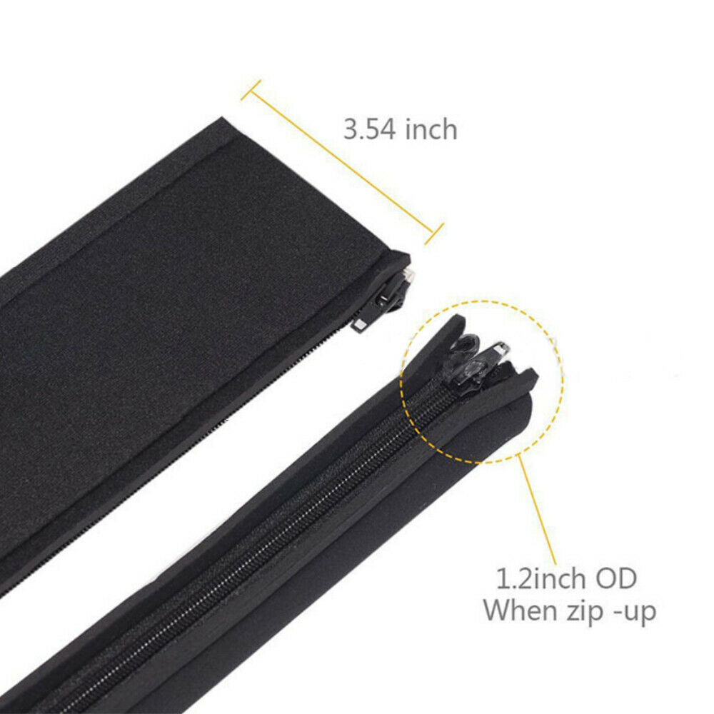 1Pcs Neoprene Cable Management Sleeve Zipper DIY Wrap Wire Cover Hider Organizer