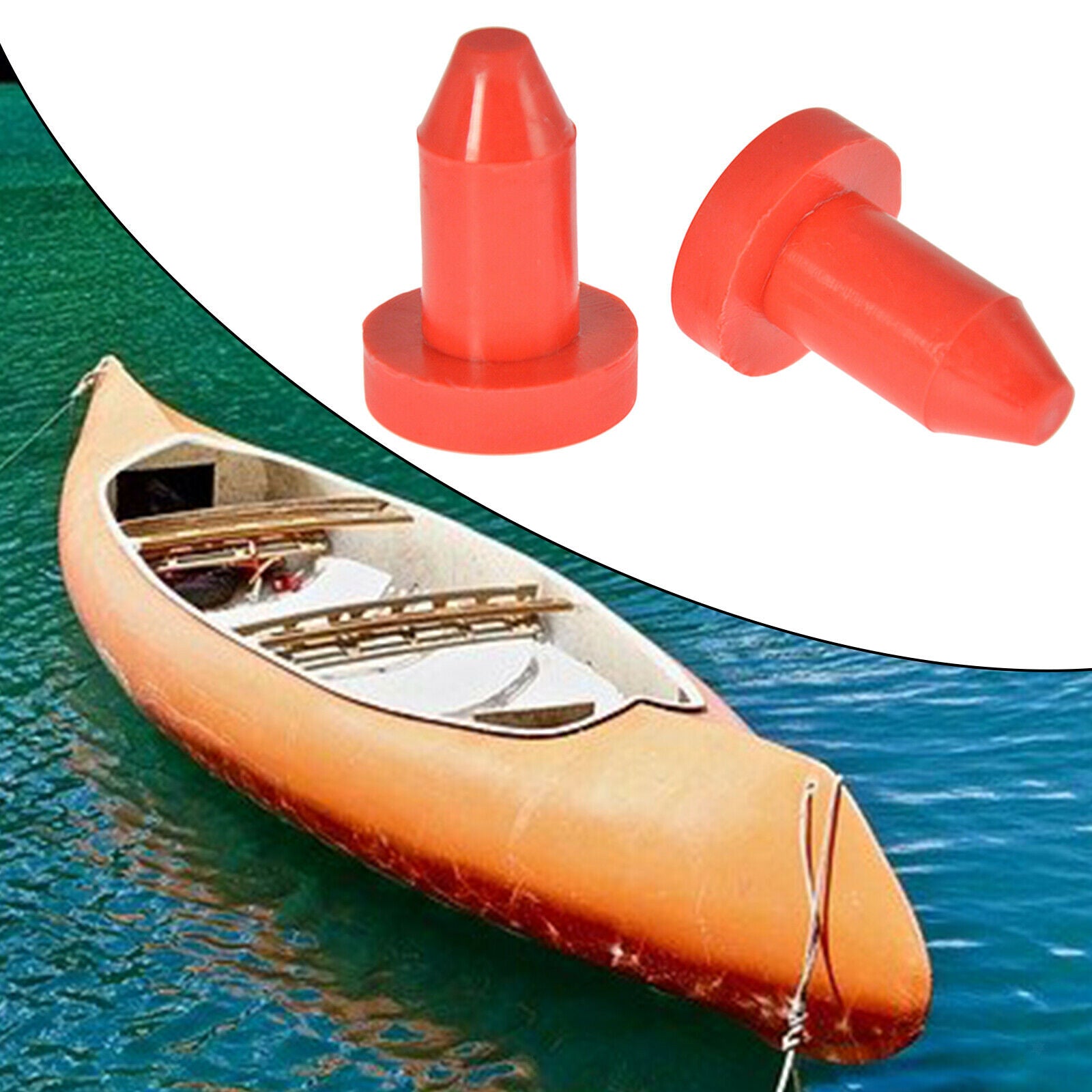 Kayak Drain Plugs Canoe Drain Holes Stoppers for Aruba 8SS Replaces Red