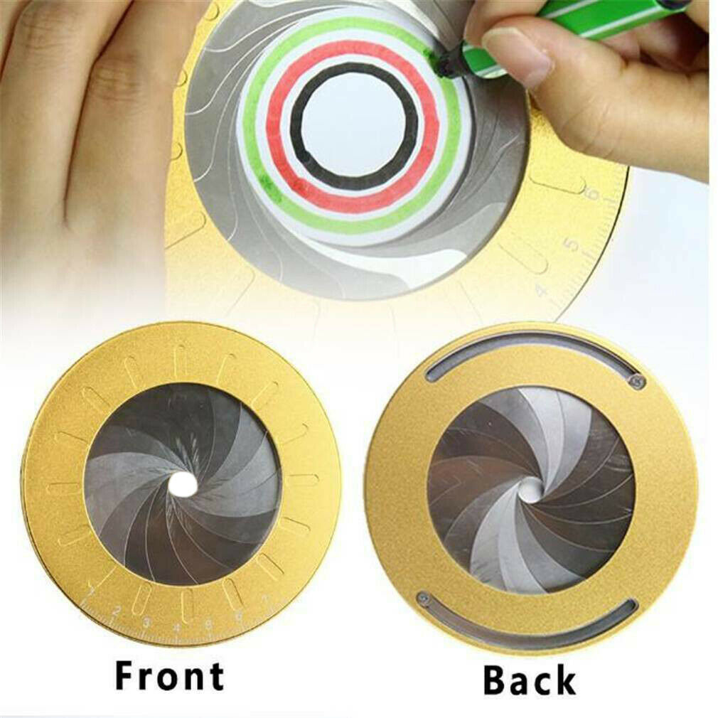 Adjustable Stainless Steel Woodworking Measuring Ruler Circle Drawing Tool