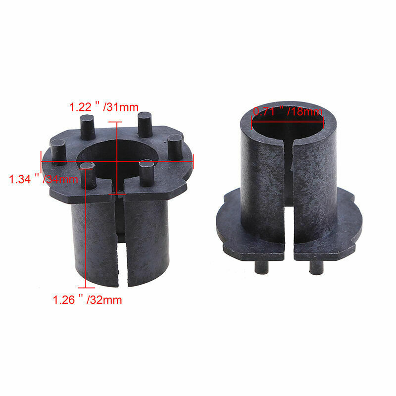 2PC H7 Xenon HID Bulbs Base Holder Adapters For Mazda 3 5 6 CX-7 MX-5 RX-8 HR08