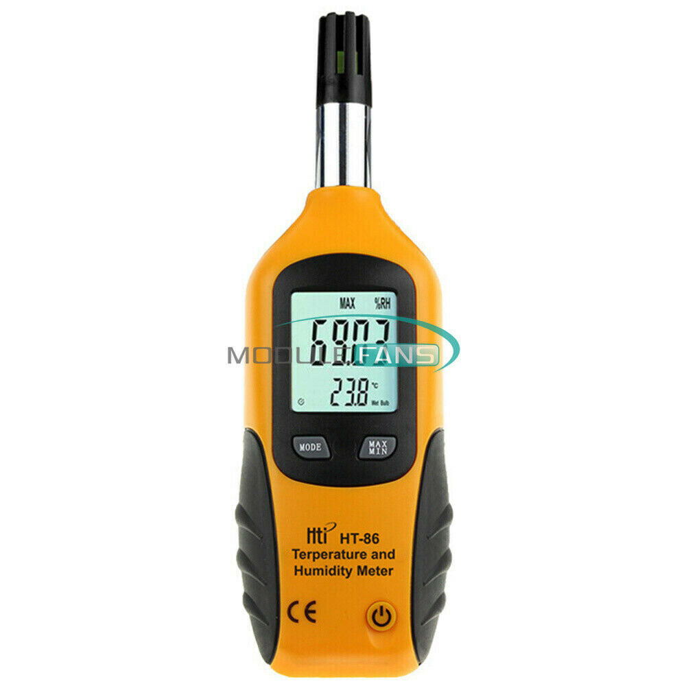 HT-86 Wet Bulb/Dew Point Digital Thermometer Hygrometer Meter 0.01%RH, 0.01℃