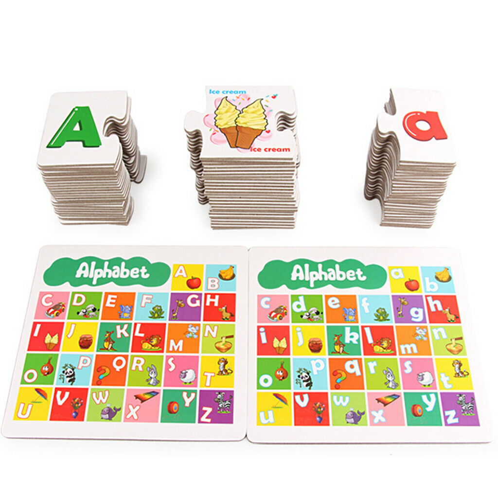 Cartoon Illustrations Animals Alphabet Flash Cards Spelling ABC Letters