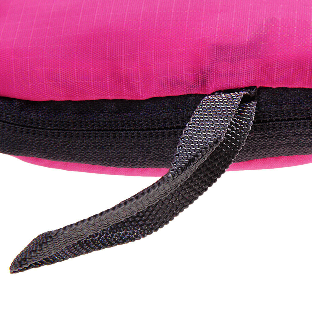 2x Traveling Foldable Storage Handbag Luggage Shoulder Bag Pouch Tote Rose Red
