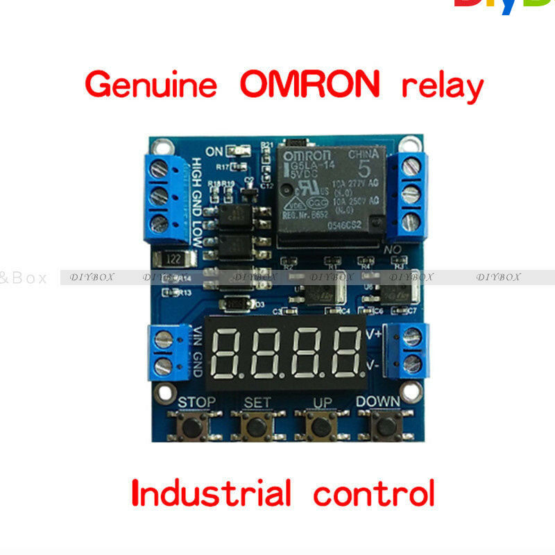 Adjustable 6-30V Relay Module 1-Channel Trigger Delay Cycle Timer Circuit Switch