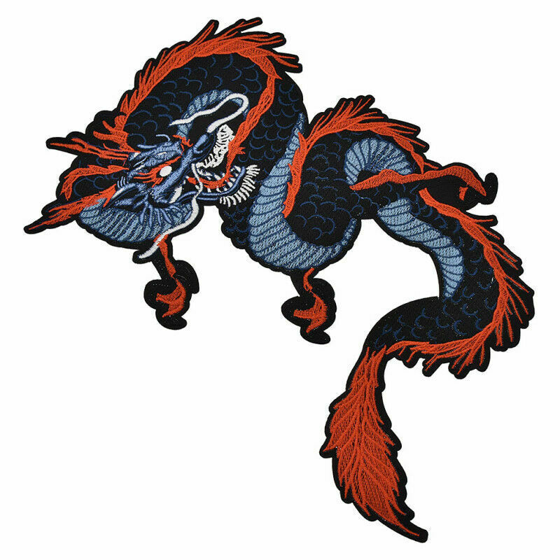 Embroidery Chinese Dragon Iron Patch Clothing Hat Bag Jeans Applique DIY Craft