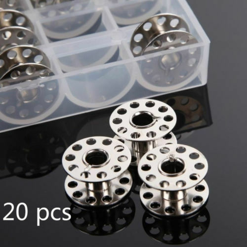 20 X Metal Bobbins Spools Universal Sewing Machine Brand New Sealed