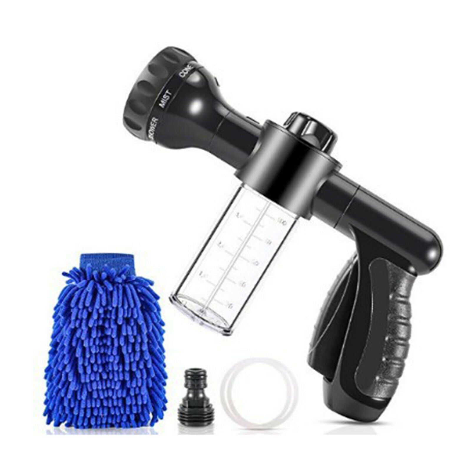 Garden Hose Nozzle Foam Sprayer Water Gun Watering Plants Showering Pet