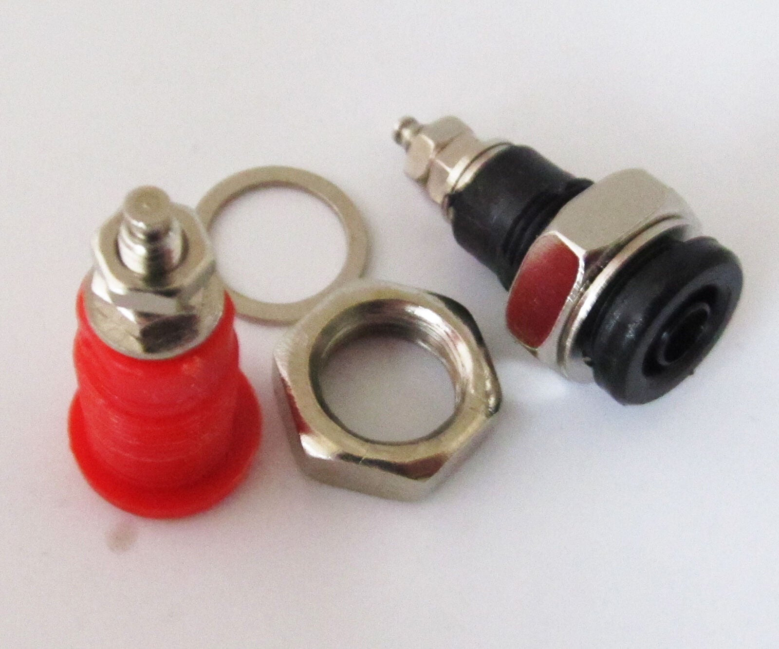 8pcs High-voltage Terminal Hex Screw Binding Post 4mm Banana Jack Female Socket
