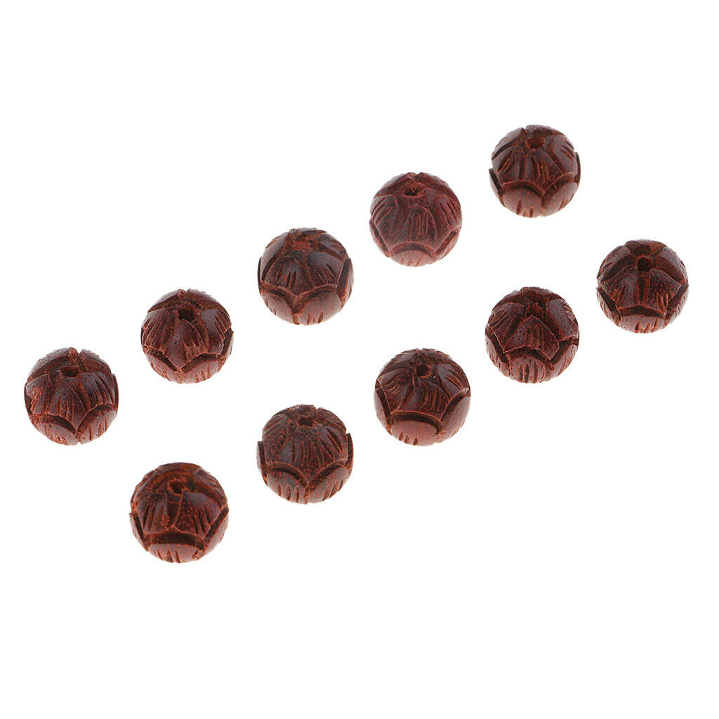Sandalwood  Wood Lotus Mara Beads Sapcer Beads DIY Jewelry - 10mm