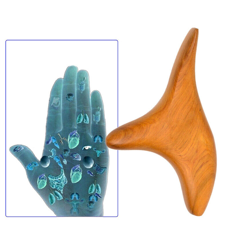 Trigeminal Body Massager Neck Shiatsu Reflexology Wooden for Blood Circul.l8