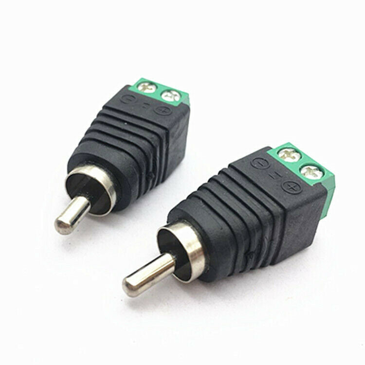 for Tv Camera Adapter Connector Rca Tv Revolution Av Screw Balun Terminal 2 Pack