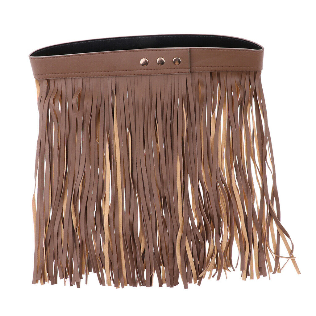 Fashion Women Tassel Skirt for Casual Dressing,Dance,Tavel,Party 35CM Brown