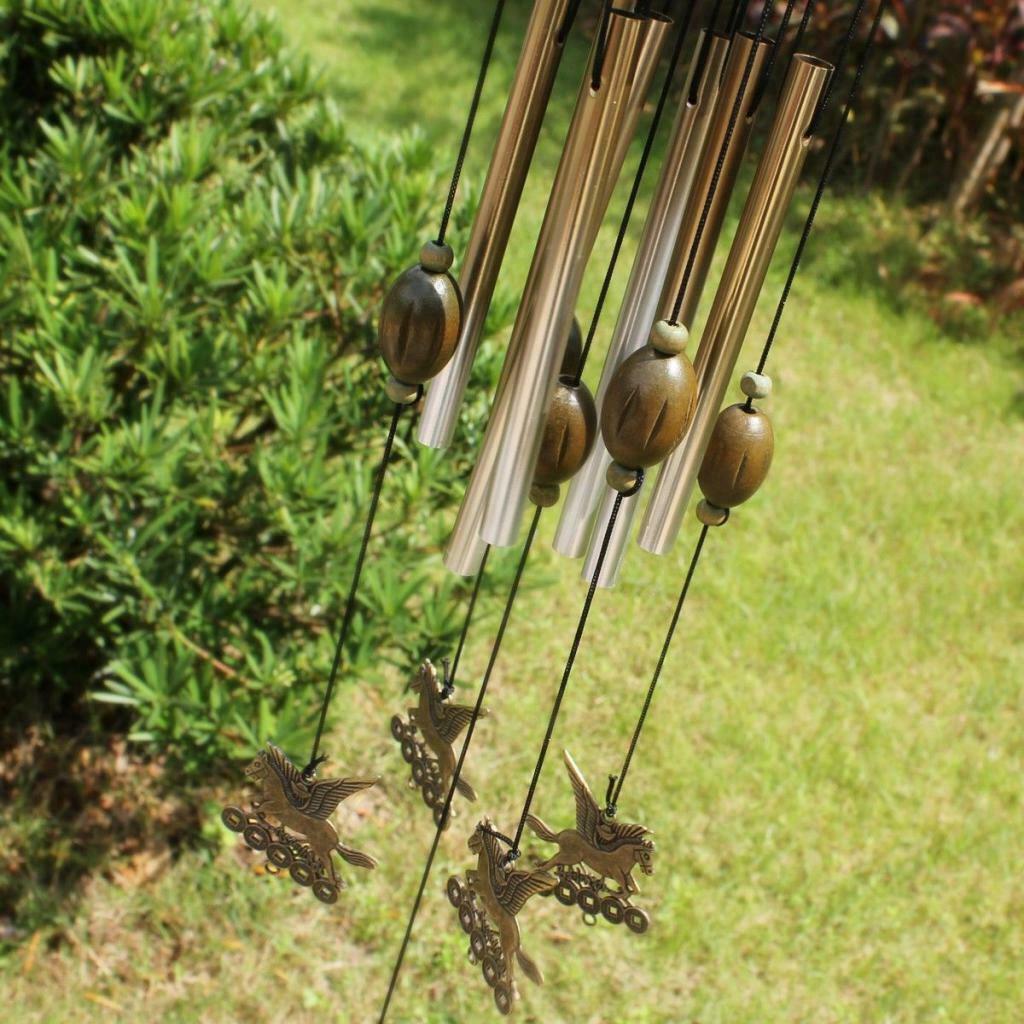 Relaxing Brass Yard Garden Outdoor Living Wind Chimes Windchimes Decor for Home