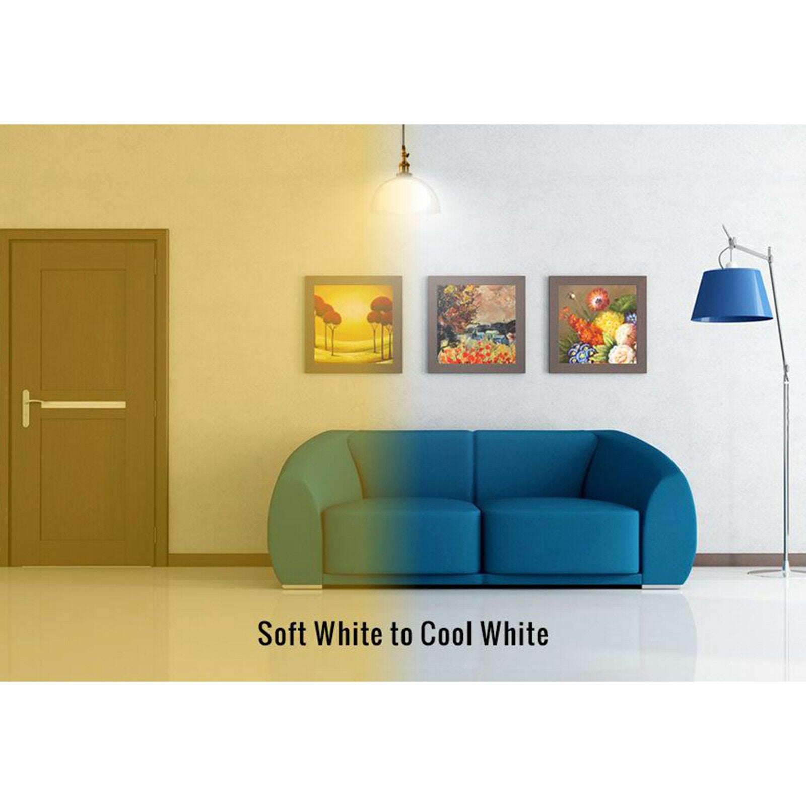 Aluminum Wifi RGBCW Smart Light Bulb 5W 300LM E14  Dimmable Lamp for Alexa