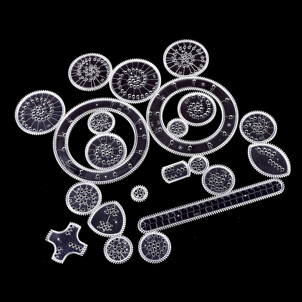 22PCS Accessories creative drawing toys spiral designs educational toys f.l8