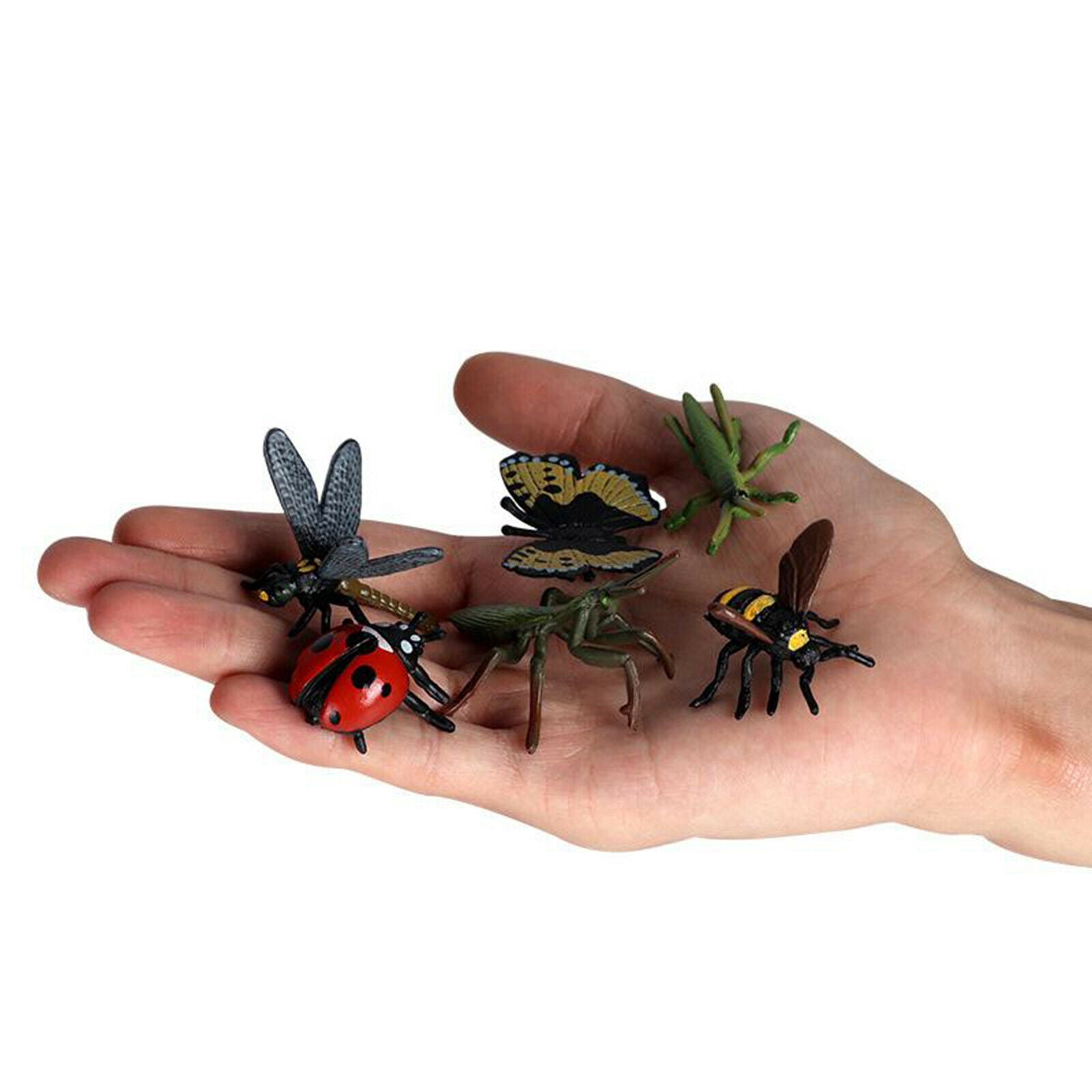 3X 12pcs Plastic Insect Figures Toys Bugs Mantis Scorpion Bee Jungle Decor