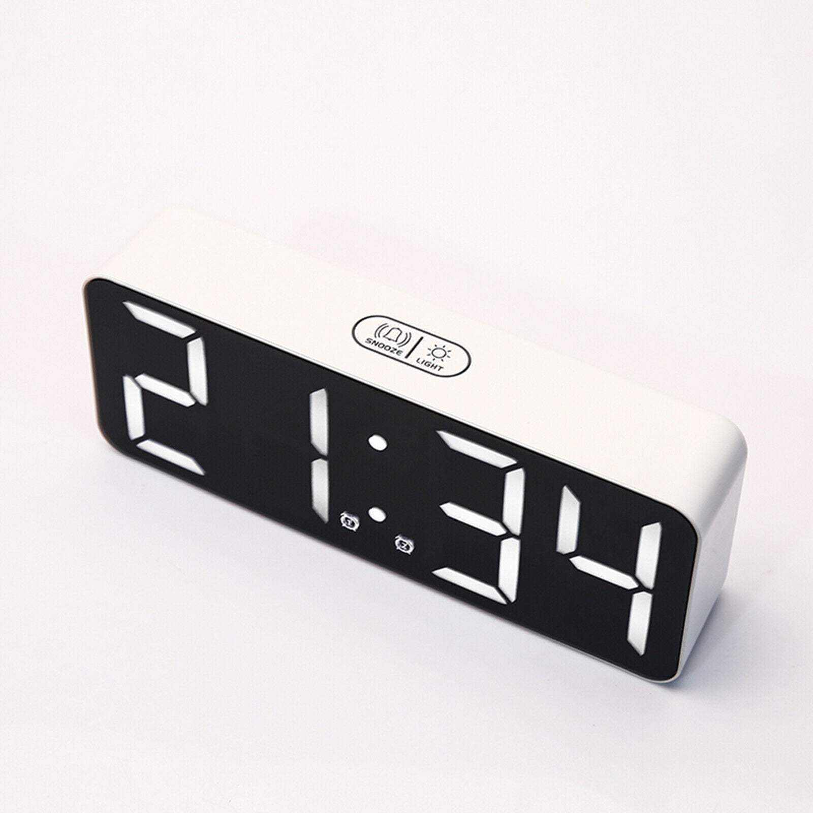 Clock Display LED Desk Alarm Clocks Snooze Temperature Living Room Kitchen
