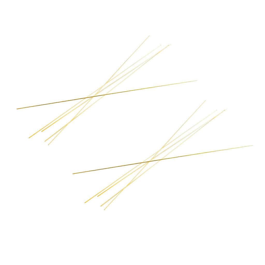 10 Pieces Straight Solid Round Metal Brass Rods Bar Stock Lot 300mmx1mm