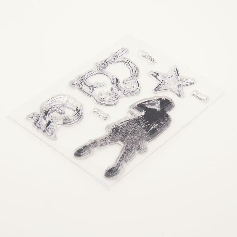 Woman Silicone Clear Seal Stamp DIY Scrapbooking Embossing Photo Album Decor