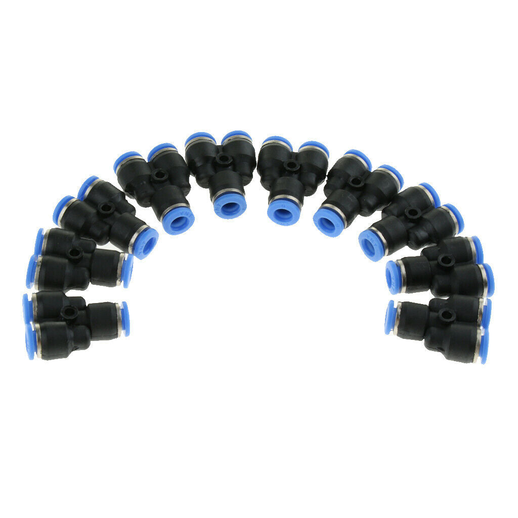 10 Pieces Pneumatic Y Connecting Hose 6mm 1/4 "compressed Air To