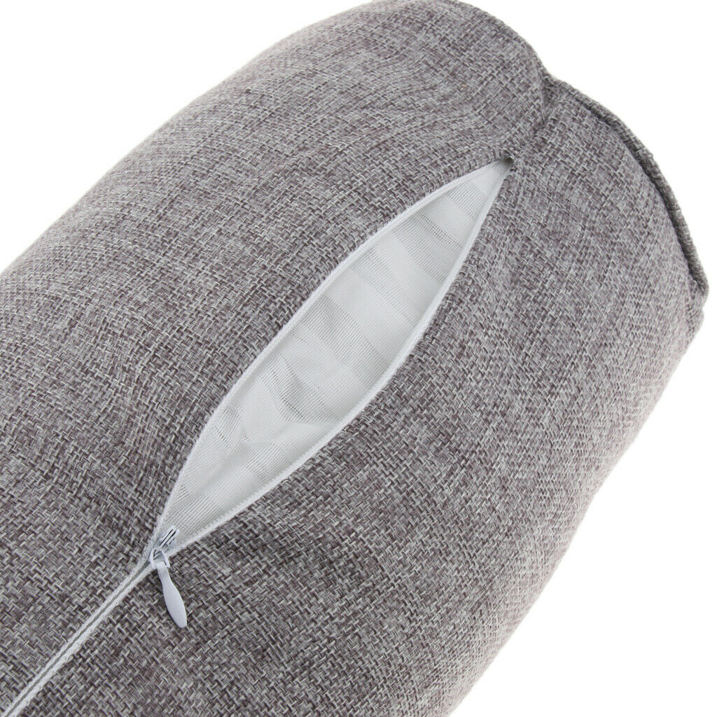 2Pcs Neck Roll Pillow Cervical Bolster Round Back Lumbar Cushion Support