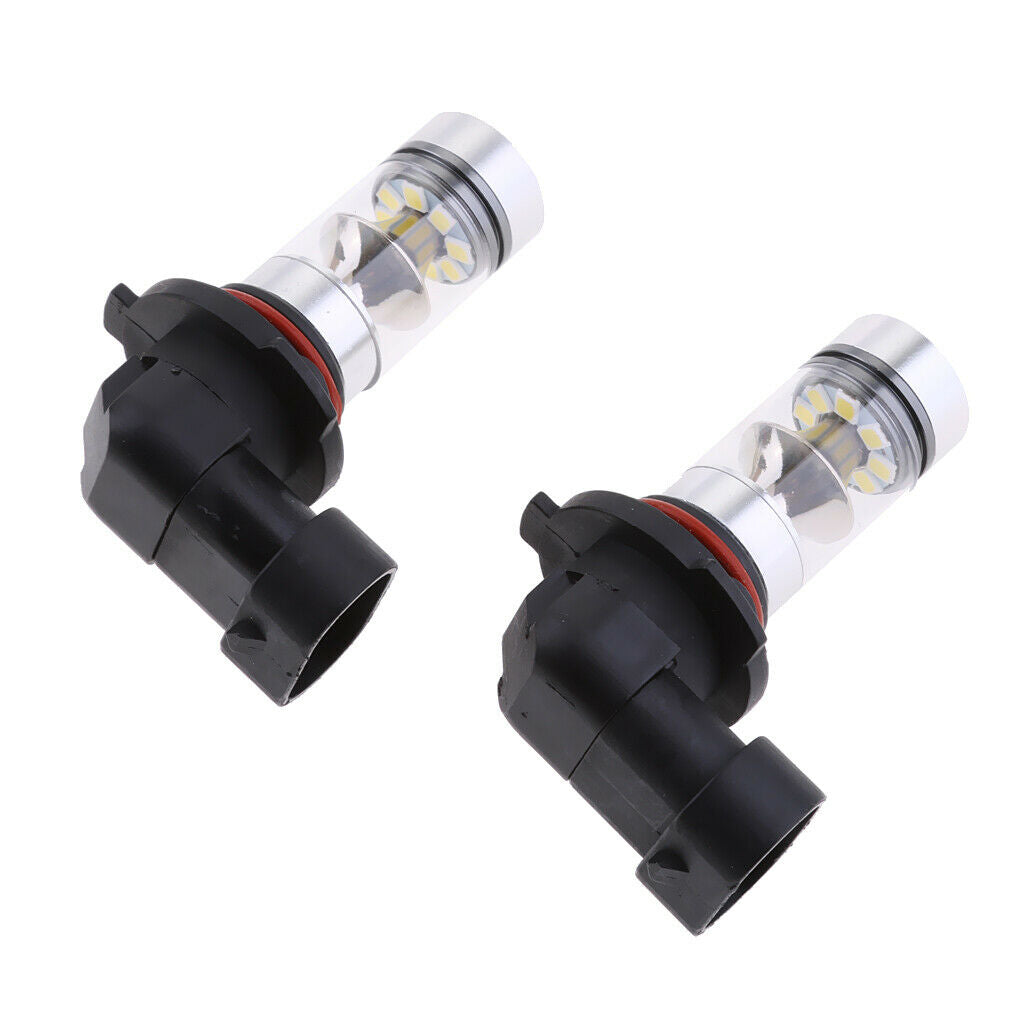 2 Pieces 9005 HB3 100W 20-LED 1900LM White Projector Fog Driving Light Bulbs