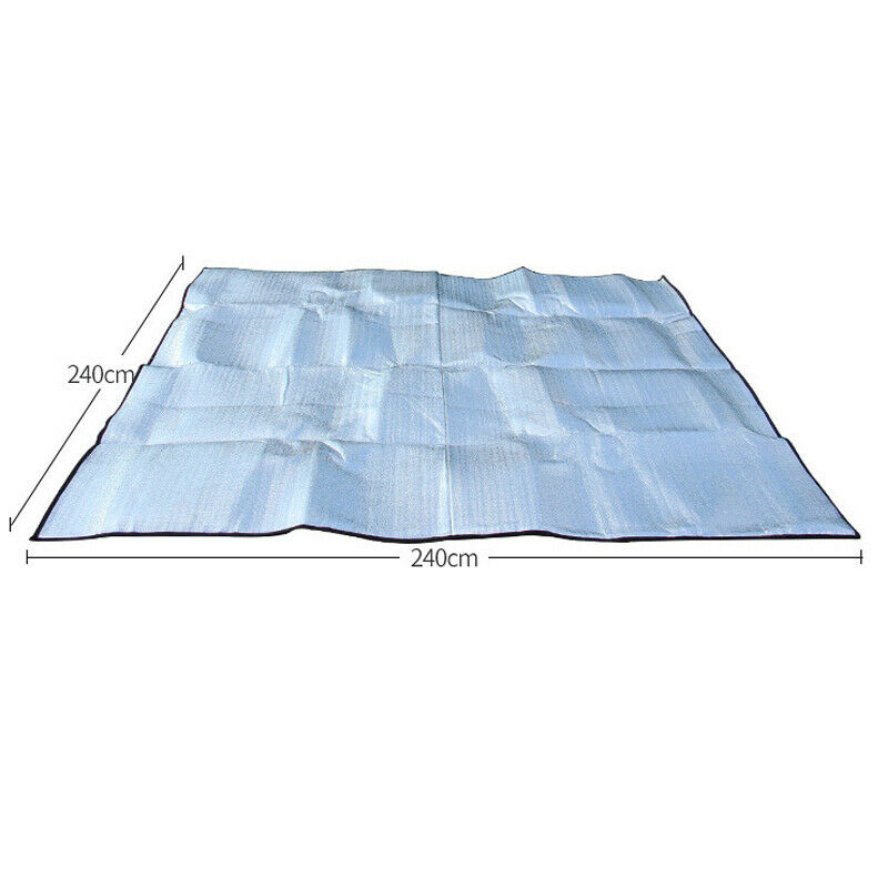 2.4*2.4M Outdoor Aluminum Film Waterproof Moistureproof Mat Lawn Cushion Camping