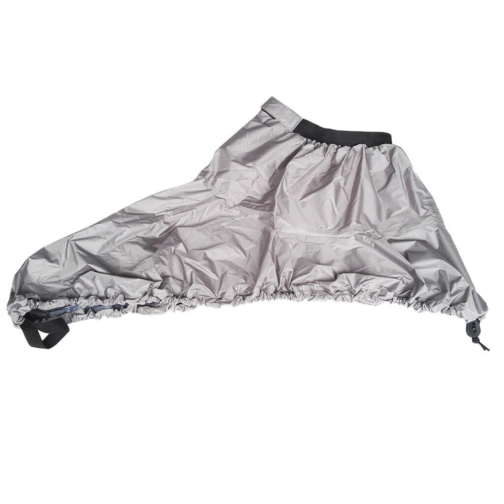 Universal Adjustable Kayak Canoe Boat Cockpit Spray Skirt Deck Cover XL Gray